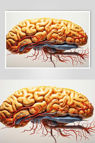 数字艺术大脑图片