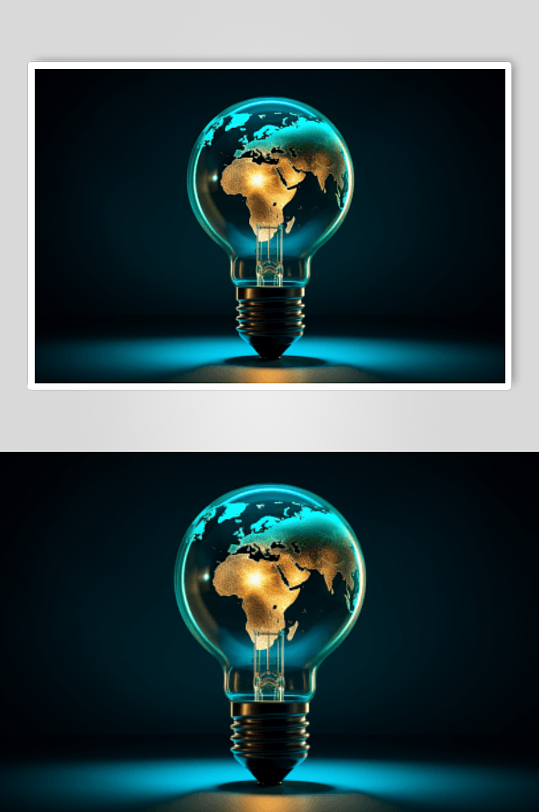 数字艺术电灯泡创意图片
