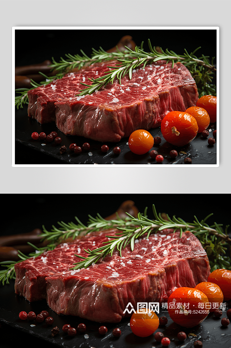 鲜美鲜切牛肉美食摄影图片素材