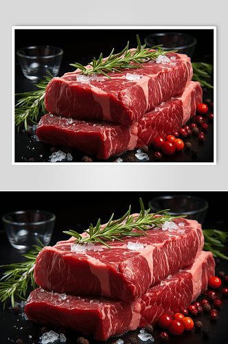 鲜美鲜切牛肉美食摄影图片