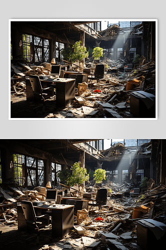数字艺术废墟摄影图片