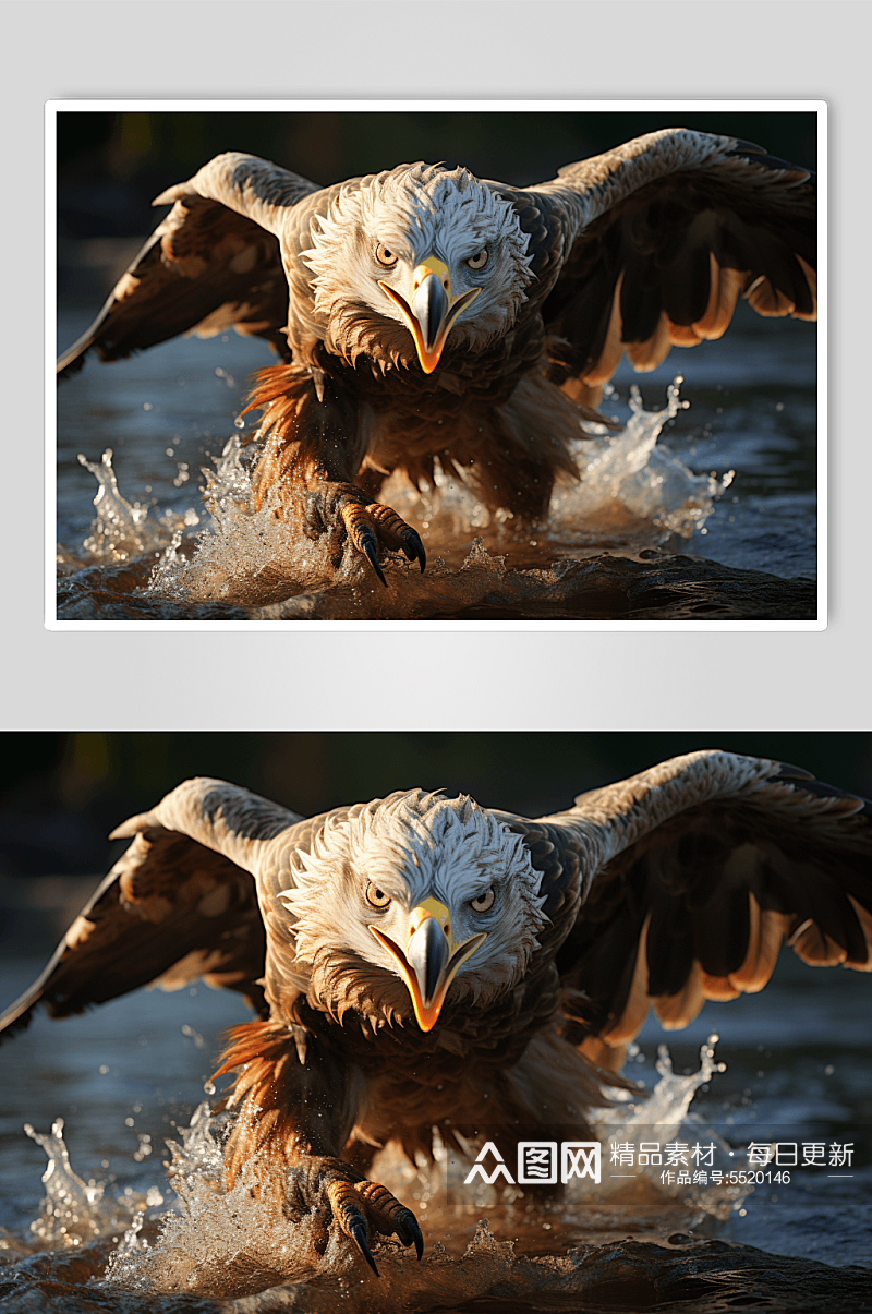 数字艺术老鹰动物图片素材
