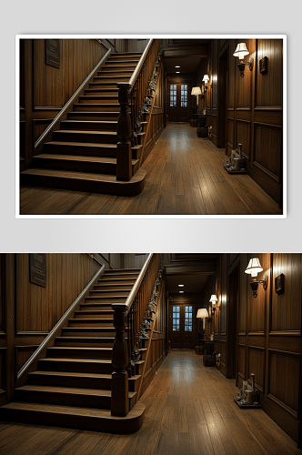 数字艺术木质楼梯图片