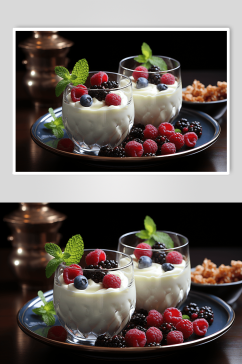数字艺术酸奶美食食物