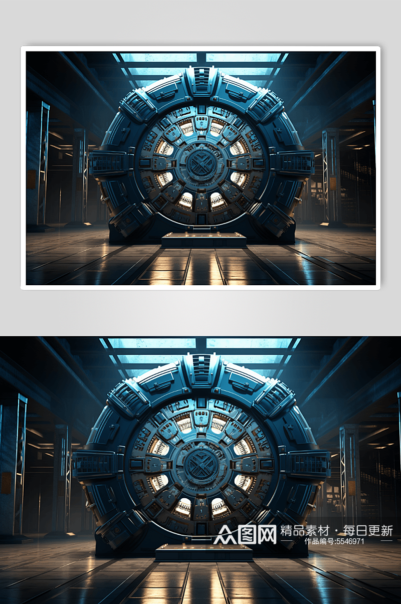 数字艺术保险箱图片素材