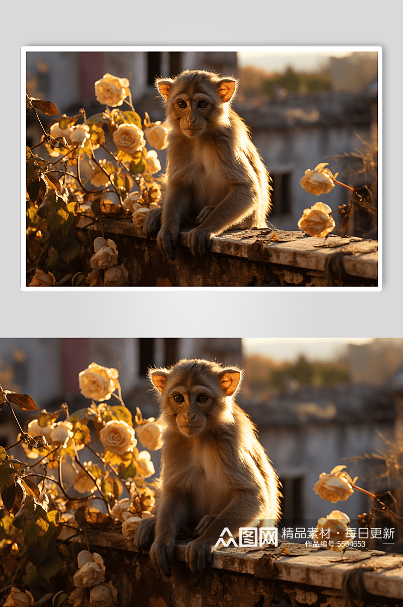 数字艺术猴子动物图片素材