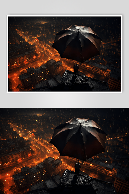 数字艺术多彩雨伞创意图片