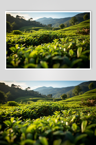 数字艺术高清茶山茶园摄影图