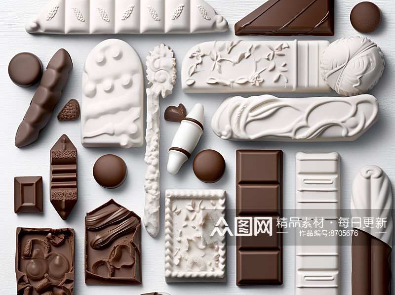 数字艺术美味巧克力图片素材