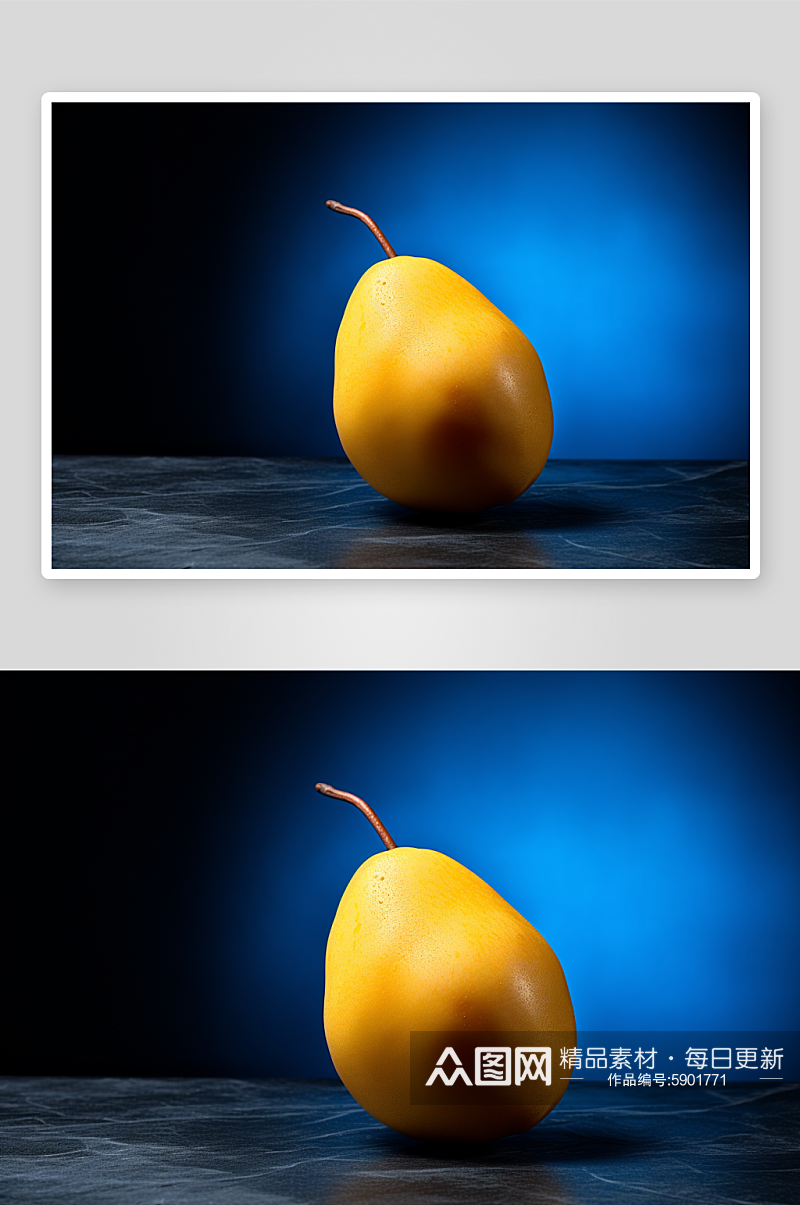 创意高清新鲜水果香梨图片素材