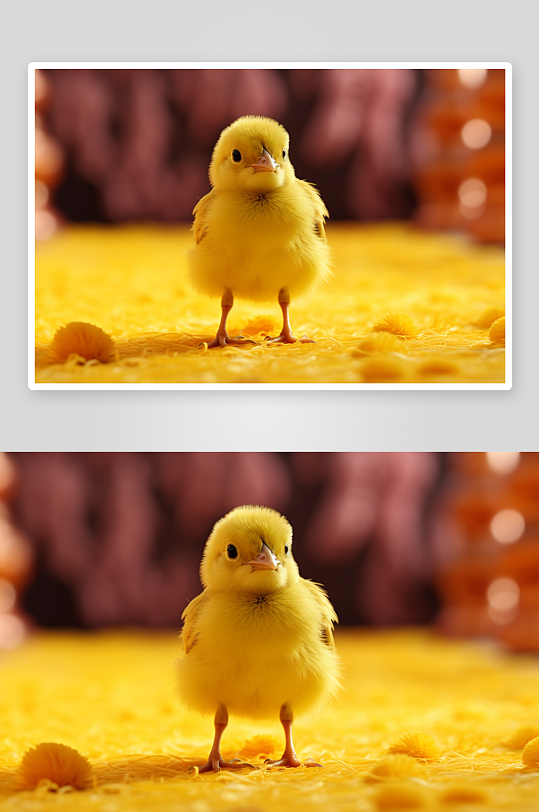小鸡鸡窝鸡圈家禽动物摄影图