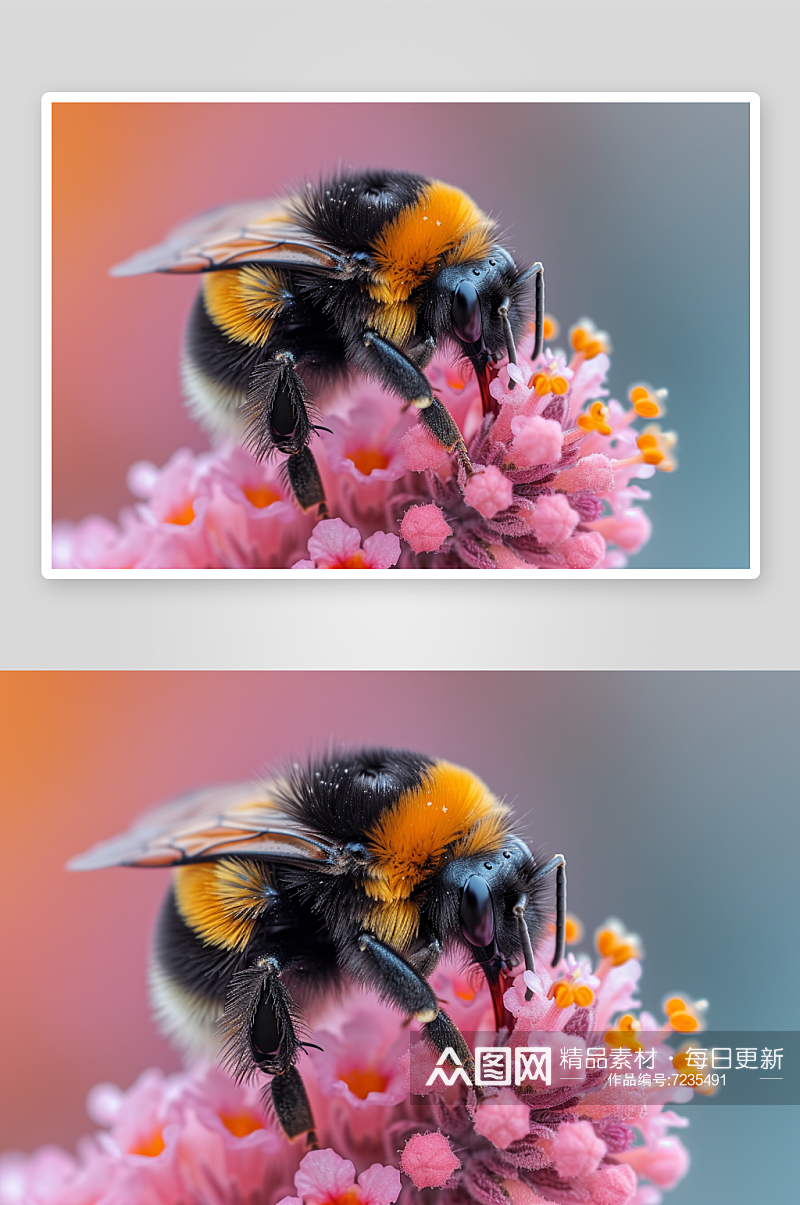 数字艺术可爱蜜蜂昆虫素材