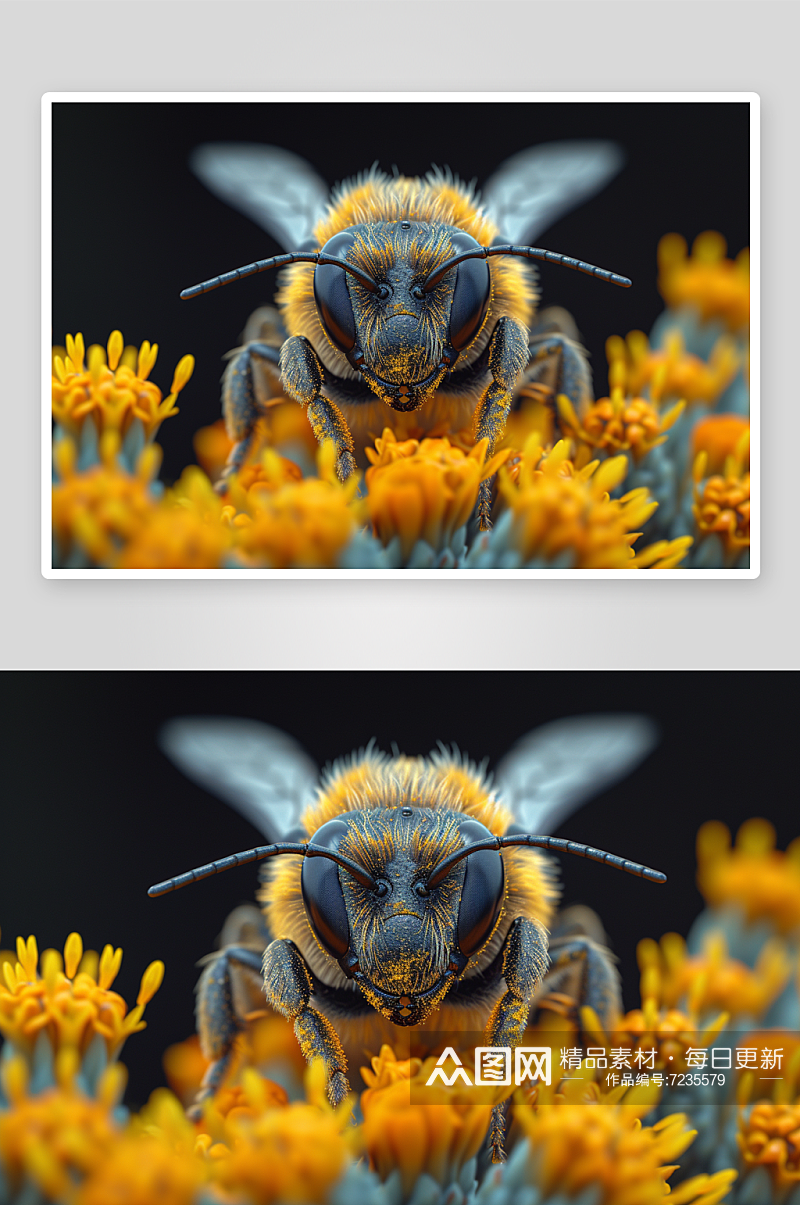 数字艺术蜜蜂昆虫素材