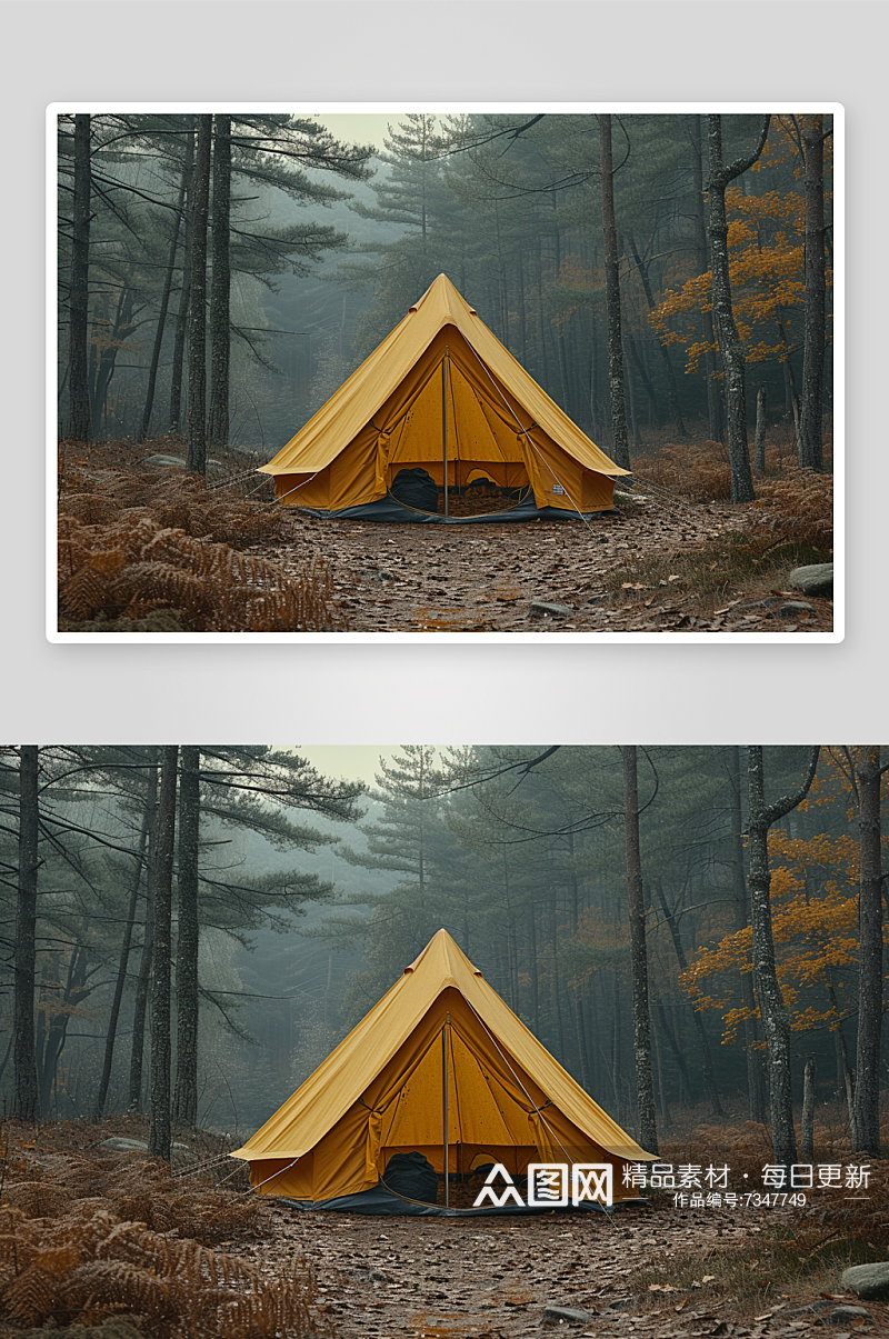 数字艺术户外露营帐篷素材