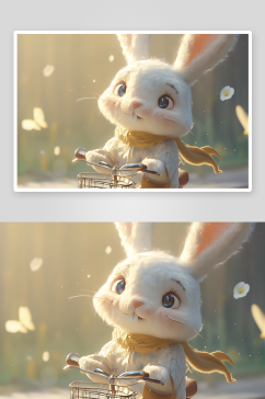 数字艺术兔子动物形象