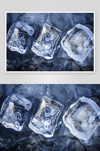 数字艺术冰冷冰块照片