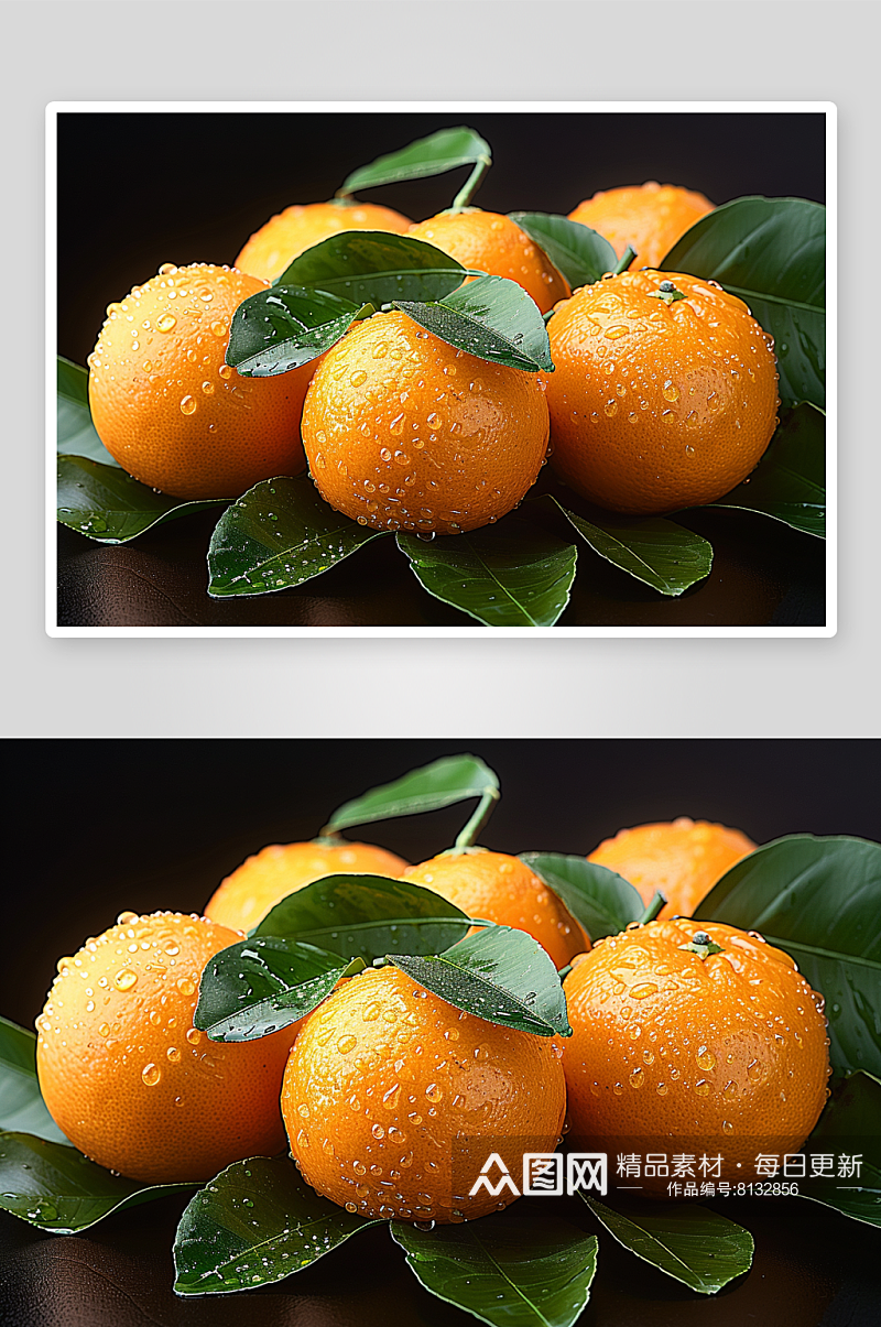 数字艺术美味橙子水果素材