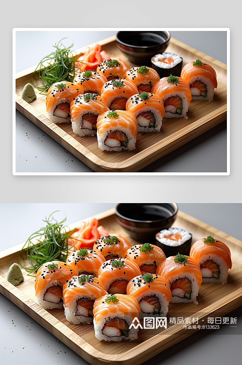 数字艺术美味寿司食物素材