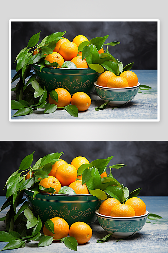 数字艺术美味橙子水果