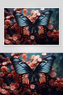 数字艺术美丽蝴蝶