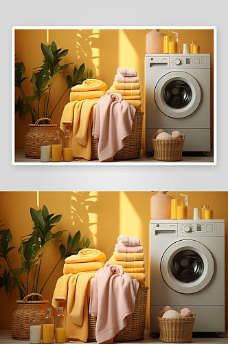 数字艺术全自动洗衣机电器