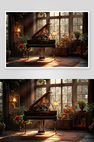 数字艺术钢琴乐器照片