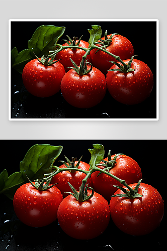 数字艺术美味番茄蔬菜
