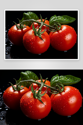 数字艺术美味番茄蔬菜