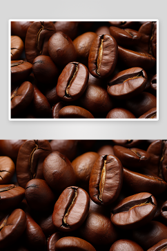 数字艺术咖啡豆果实照片