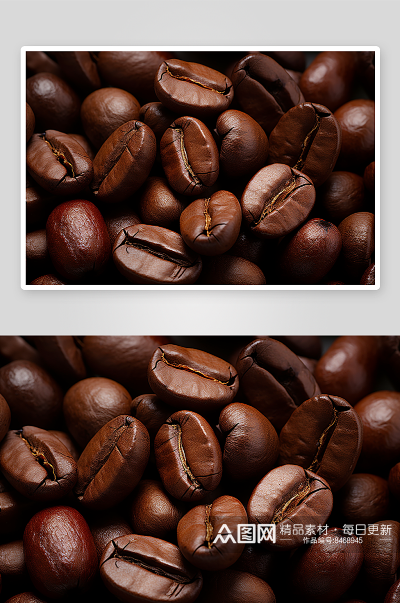 数字艺术咖啡豆果实照片素材