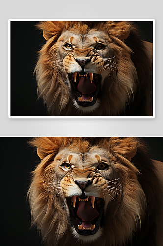 数字艺术雄狮动物照片