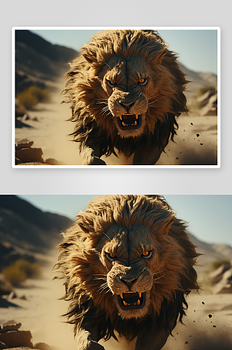 数字艺术雄狮动物照片