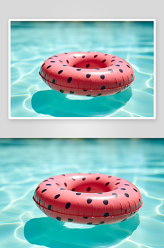 数字艺术充气游泳圈图片
