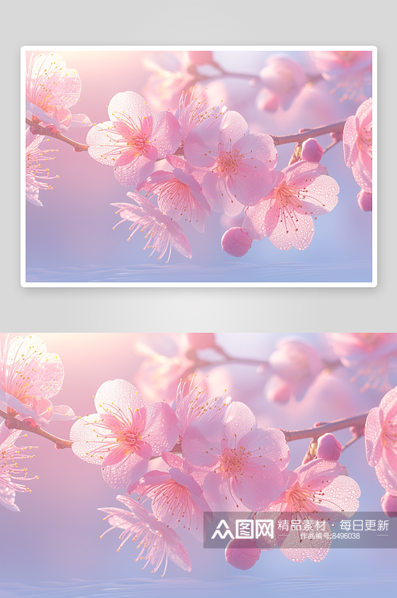 数字艺术花卉背景图片素材