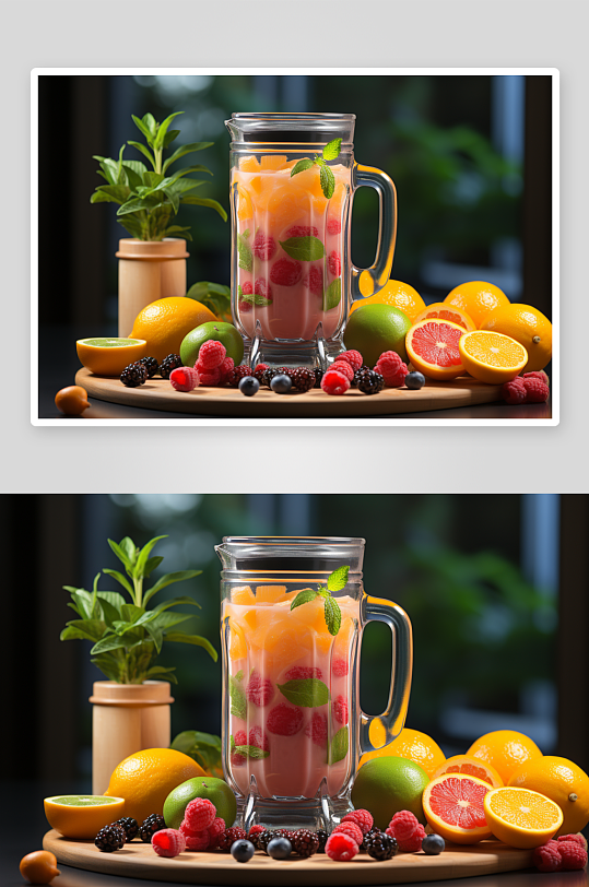 数字艺术水果榨汁机图片