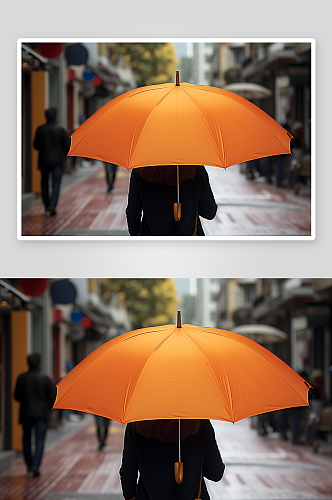 数字艺术下雨雨伞图片