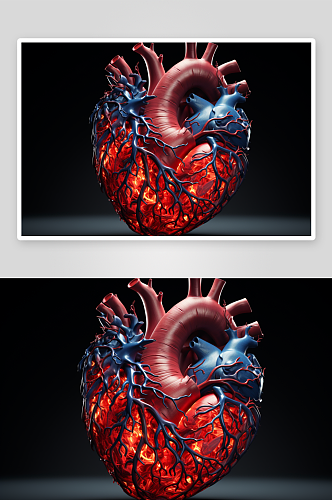 数字艺术心脏器官