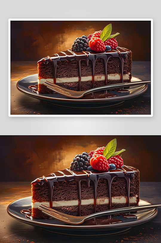 数字艺术美味蛋糕图片