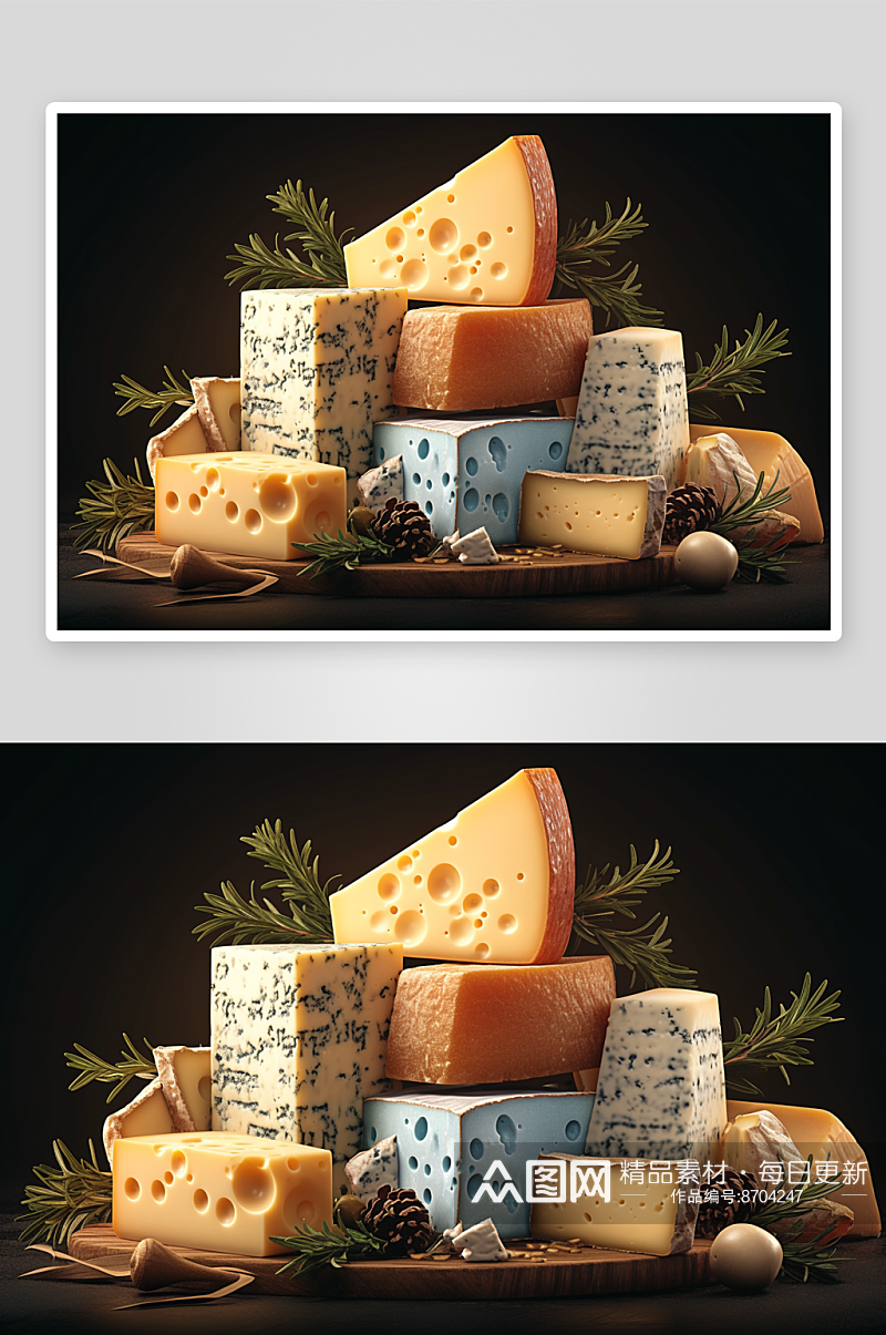 数字艺术美味奶酪素材