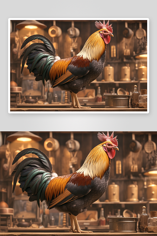 数字艺术小鸡家禽图片