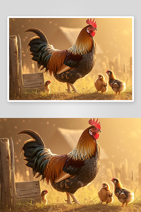 数字艺术小鸡家禽图片