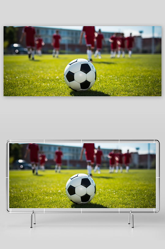 数字艺术踢足球运动图片
