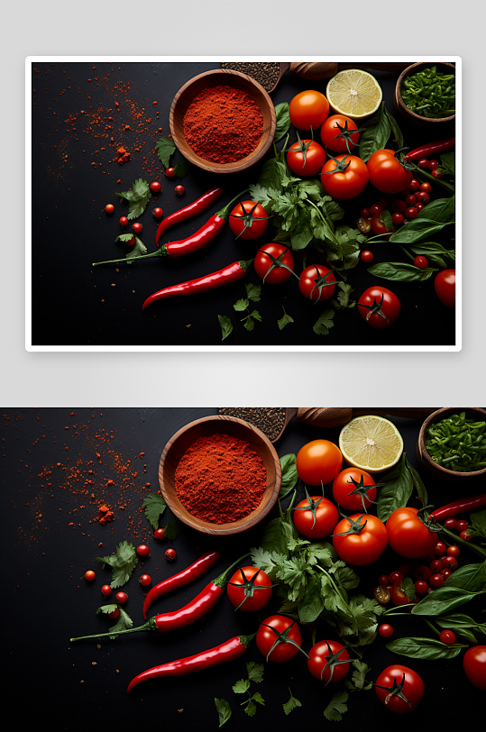 数字艺术蔬菜背景图片