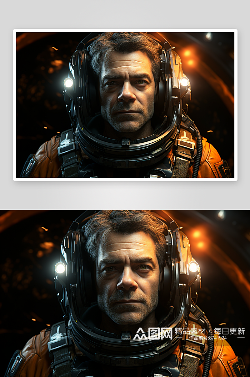 数字艺术宇航员图片素材