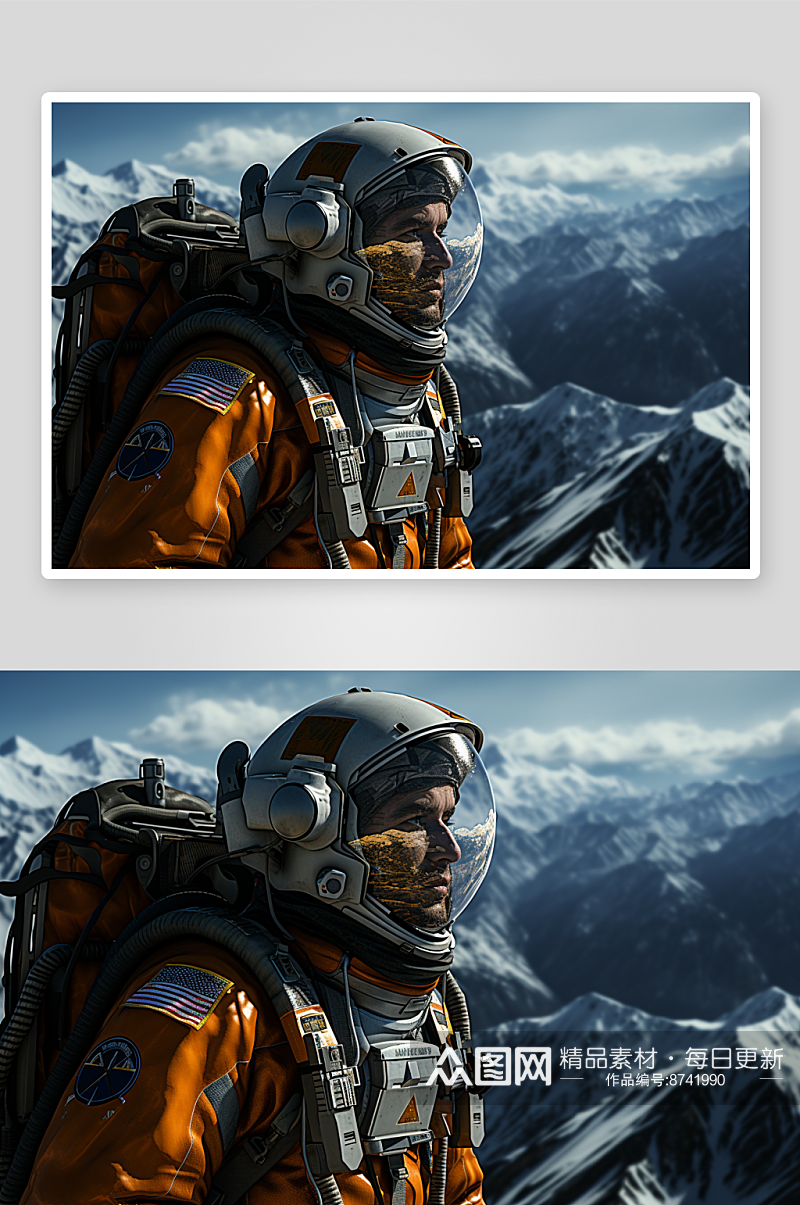 数字艺术宇航员图片素材