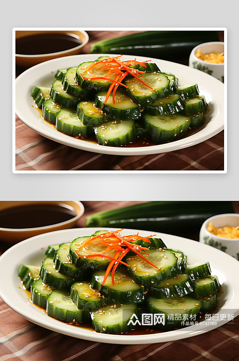 数字艺术拍黄瓜食物图片素材