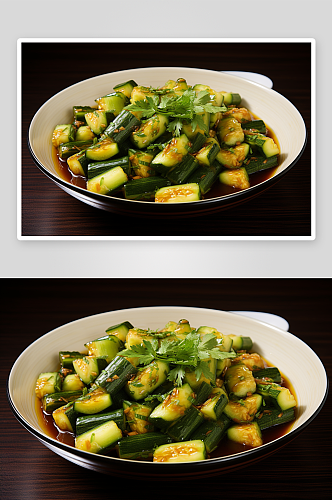 数字艺术拍黄瓜食物图片