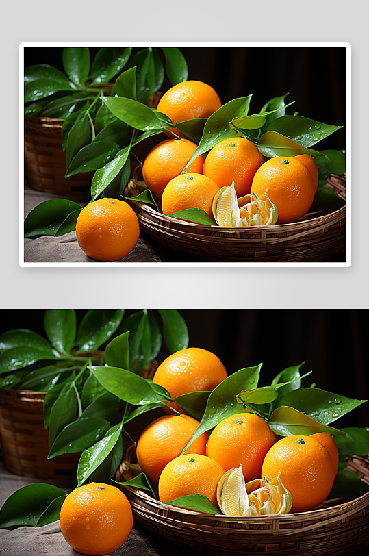 数字艺术橙子水果图片