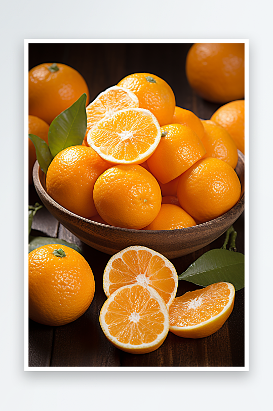 数字艺术橙子水果