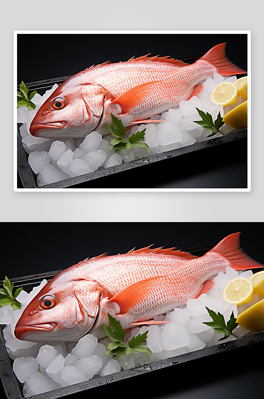 数字艺术新鲜鱼肉图片
